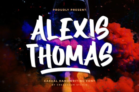 Alexis Thomas: A Paint-Brushed Display Font for Digital Charm