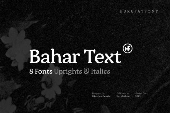 Bahar Text: A Bold Display Font