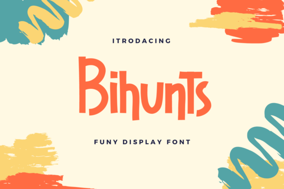 Bihunts: A Playful Display Font That Makes Your Brand Feel Friendly & Real