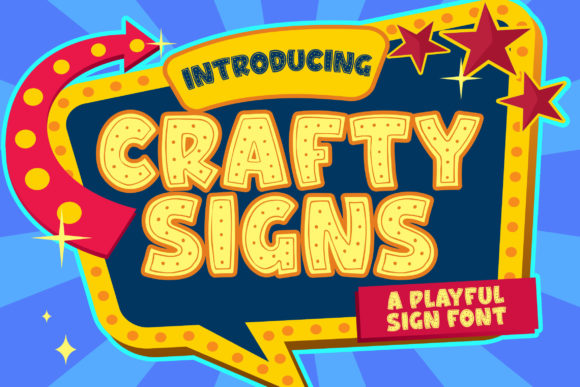 Crafty Signs Font for Creative Brands