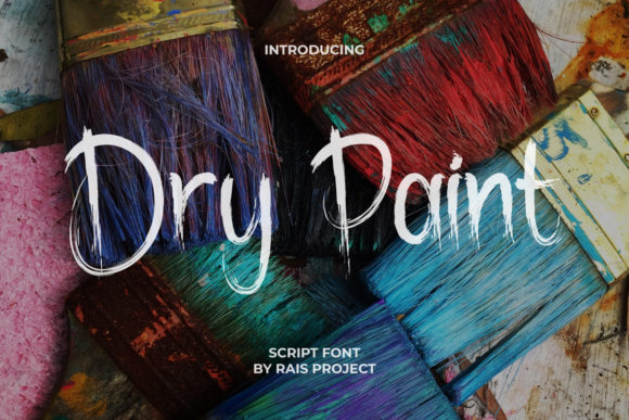 Dry Paint: A Brushed Display Font for Editorial Impact