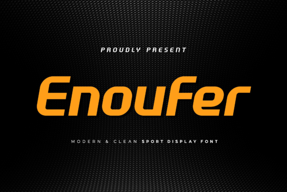 Enoufer: A Display Font That Makes Your Headlines Unmissable