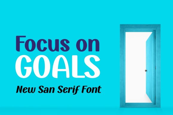 Focus on Goals: A Friendly Display Font for Modern Web Design
