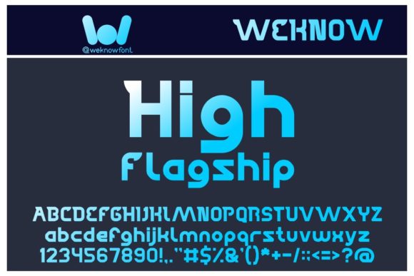 High Flagship Font for Creative Makers