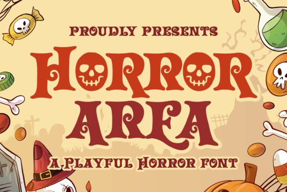 Horror Area: A Bold Display Font for Editorial Spookiness