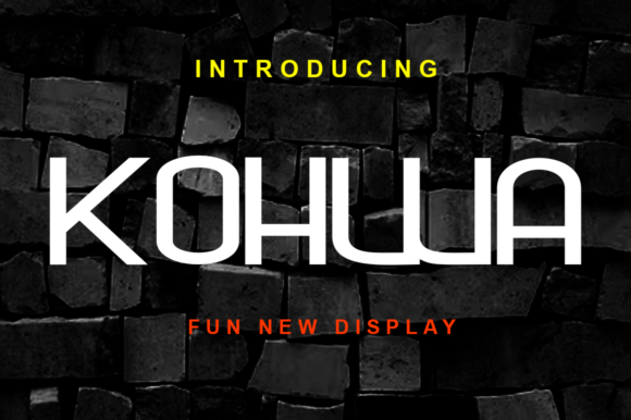 Kohwa: A Display Font with Quiet Confidence