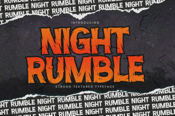 Night Rumble: A Bold Display Font That Makes Handmade Goods Stand Out