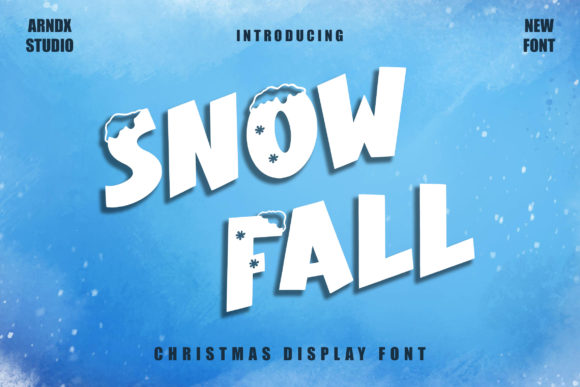 Snow Fall: A Playful Display Font
