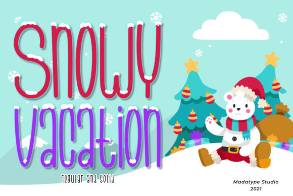 Snowy Vacation: A Winter-Inspired Display Font for Brand Charm