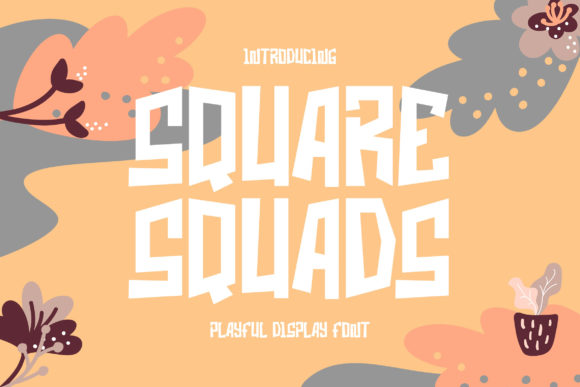 Square Squads: A Playful Display Font That Pops on the Web