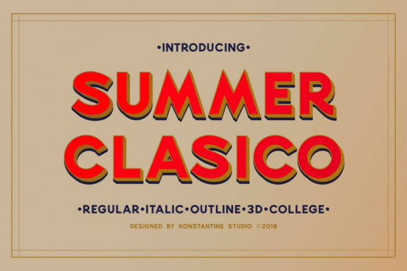 Summer Clasico: A Thoughtful Display Font for Editorial Warmth