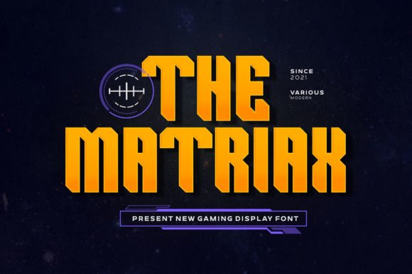 The Matriax: A Bold Display Font That Commands Attention